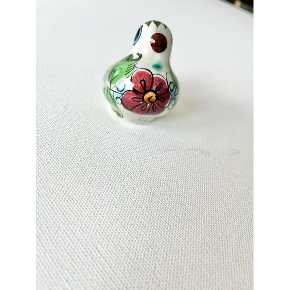 Vintage Tonala Pottery Mexico Hand Painted Bird - Picture 5 of 11